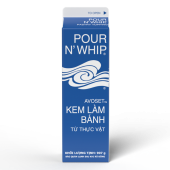 Kem làm bánh - Avoset Pour NWhip Pastry Topping hộp 1kg