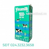 Sữa tươi tiệt trùng Vinamilk 100% không đường hộp 1L