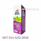 Sữa tươi Happy Barn độ béo 3,8% hộp 1L